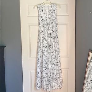 White polka dot dress